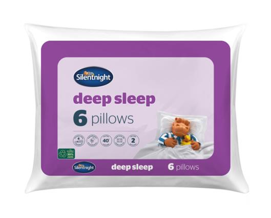 Silentnight Deep Sleep Pillow - 6 Pack