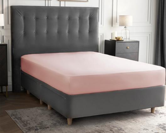 Superking - Silentnight Supersoft Blush Fitted Sheet