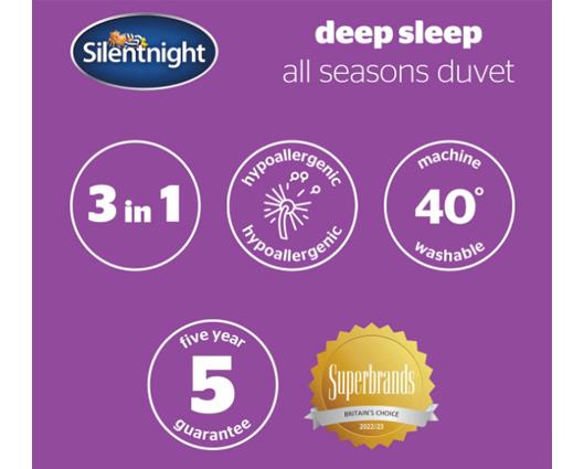 Superking - Silentnight Deep Sleep All Seasons Duvets - 9+4.5 Tog