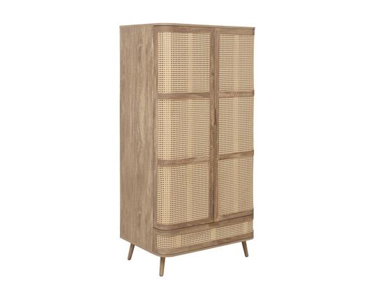 Noah 2 Door Rattan Wardrobe