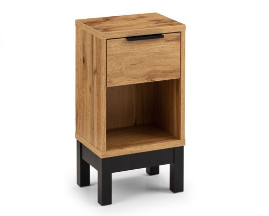 Bali 1 Drawer Bedside - Pine