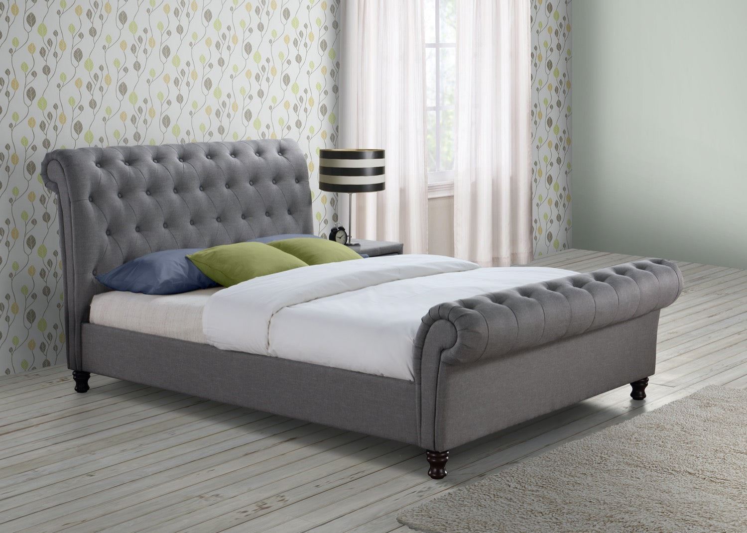 Castello Bed Grey