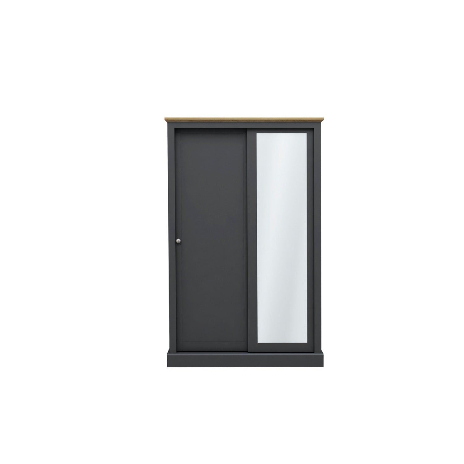 Devon 2 Door Sliding Wardrobe Charcoal - Grey