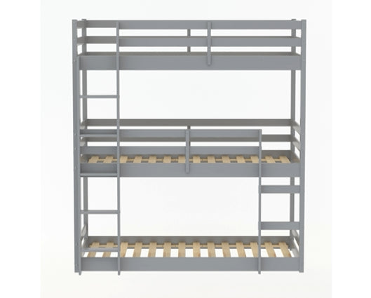 Tressa Triple Bunk Bed - Grey