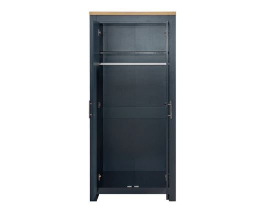 Highgate 2 Door Wardrobe-Navy - Blue