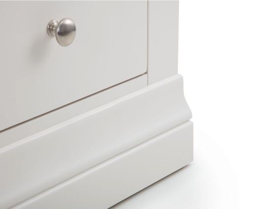 Clermont 2 Drawer Bedside - White