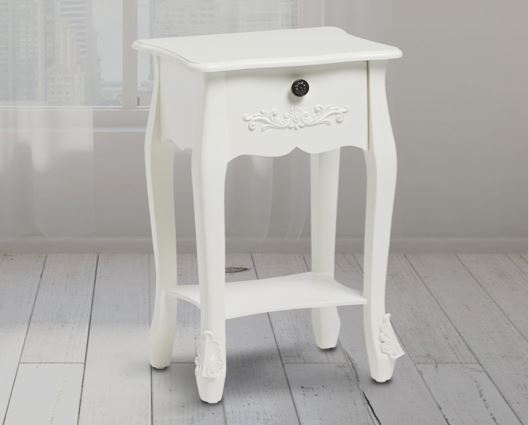 Antoinette 1 Drawer Night Stand - White