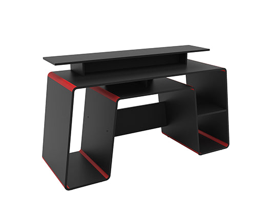 Onyx Gaming Computer Desk- Black & Red