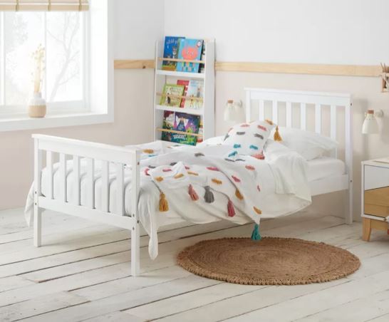 Oxford Pine Bed - White