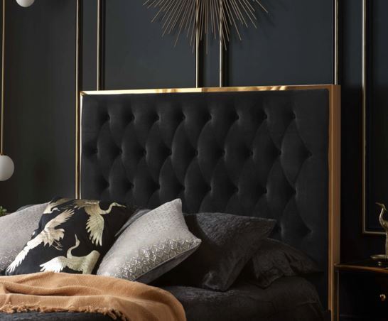 Chelsea Bed - Black & Gold