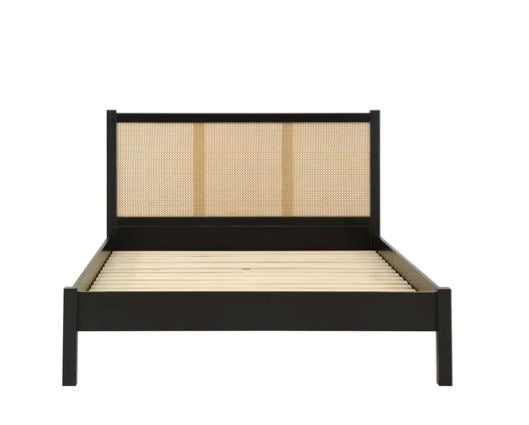 Croxley Rattan Bed - Black