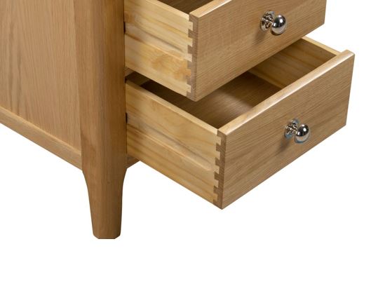 Cotswold 3 Drawer Bedside - Oak