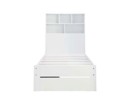 Alfie Storage And Shelving Bed - White