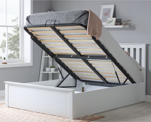 Phoenix Ottoman Bed - White