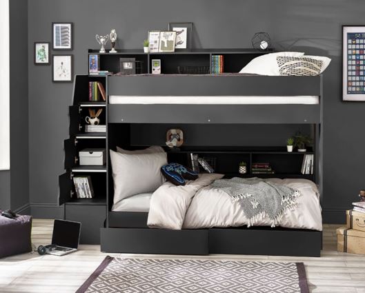 Camelot Staircase Bunk - Anthracite