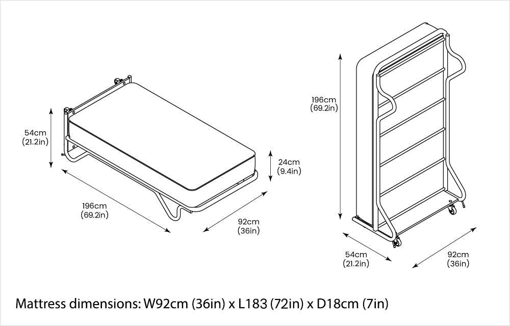 Jay Be e-Pocket Mattresses For Contract Upright Hotel Bed