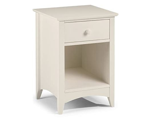 Cameo 1 Drawer Bedside - White