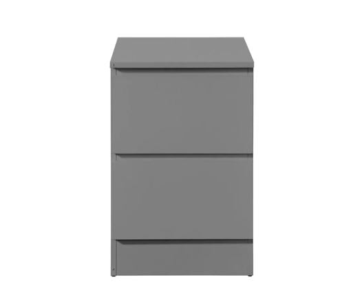 Oslo 2 Drawer Bedside - Grey