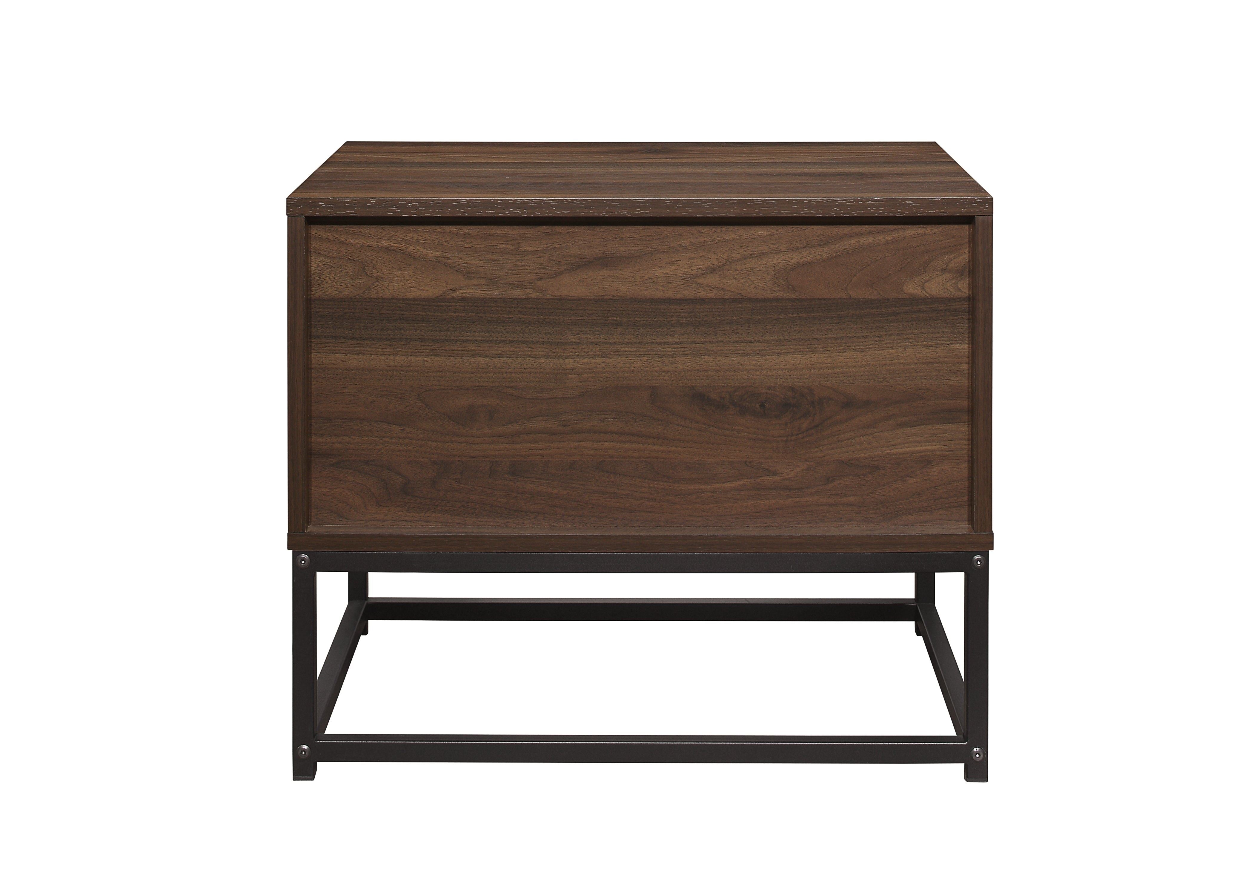 Houston 1 Drawer Bedside - Walnut