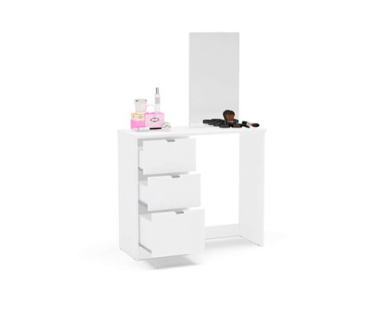 Madison 3 Drawer Dressing Table & Mirror - White