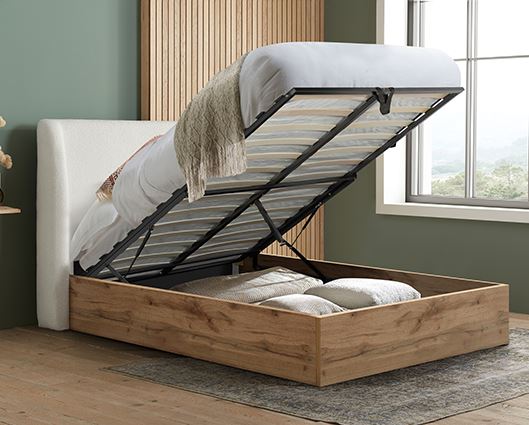 Halfden Ottoman Bed - White