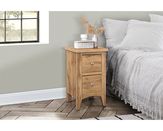 Hampstead 2 Drawer Bedside - Oak