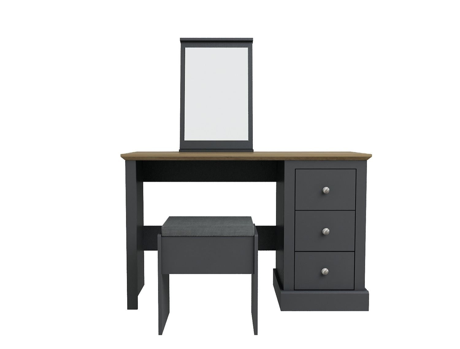 Devon Dressing Table Set Charcoal - Grey