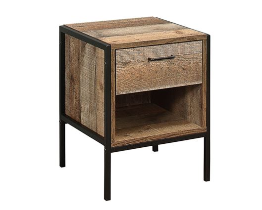 Urban 1 Drawer Bedside - Rustic