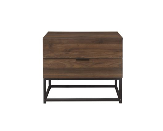 Houston 2 Drawer Bedside - Walnut