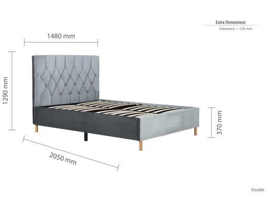 Loxley Bed Grey