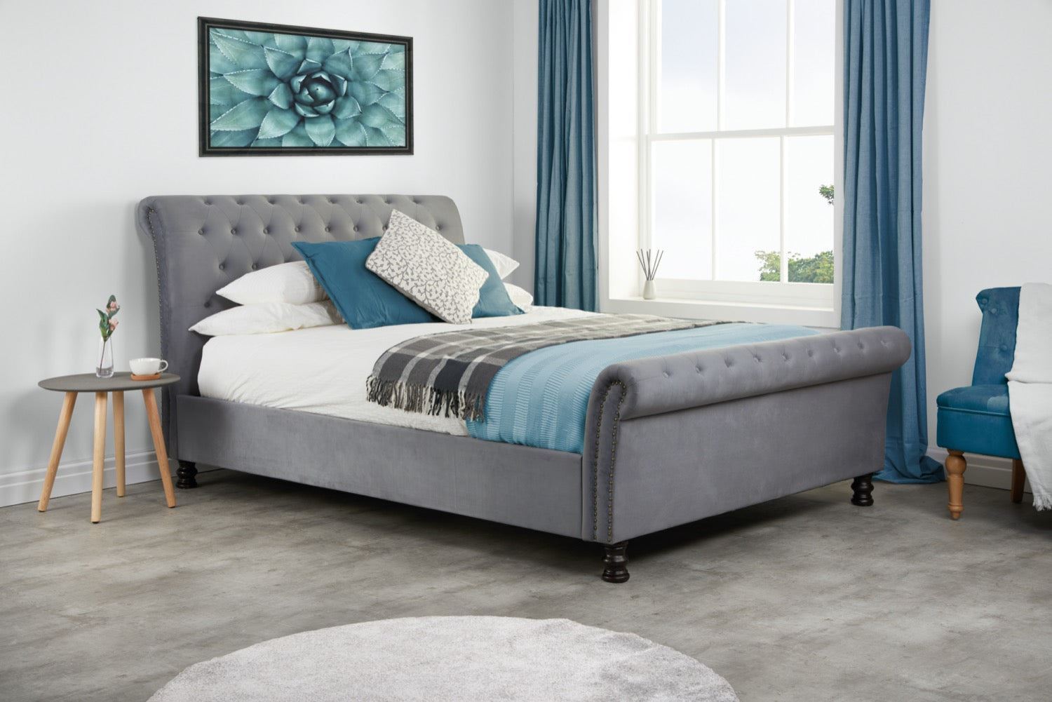 Opulence Bed Grey