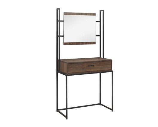 Houston Dressing Table & Mirror - Walnut