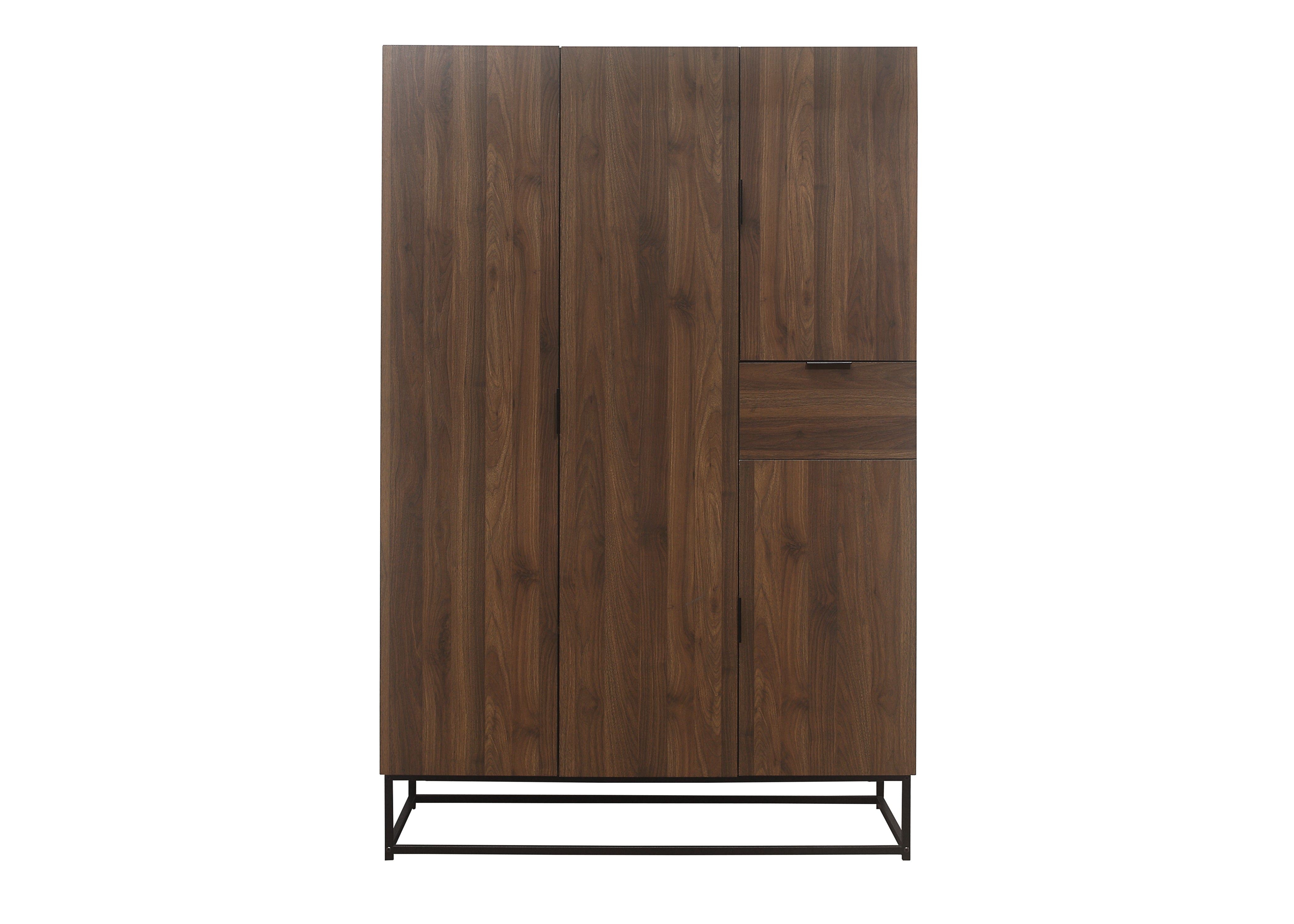 Houston 4 Door Wardrobe - Walnut