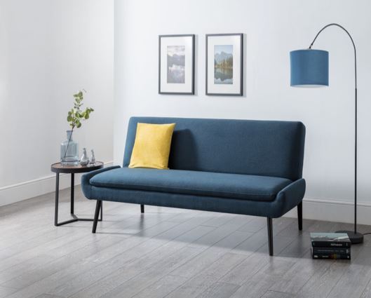 Gaudi Curled Base Sofa bed - Blue