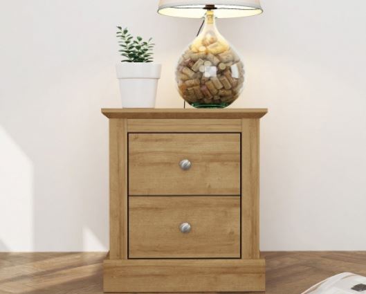 Devon Bedside Cabinet - Oak