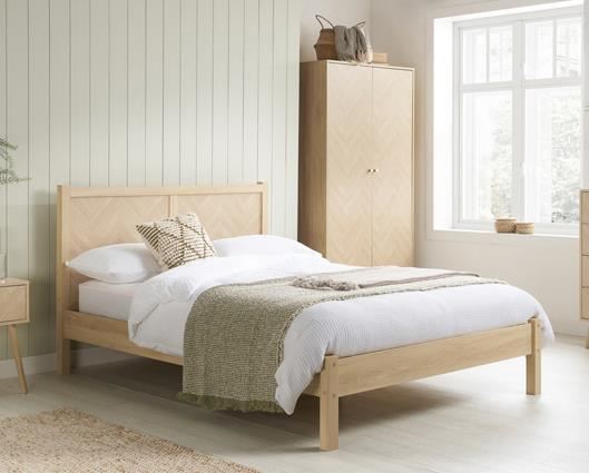 Herringford Bed - Oak