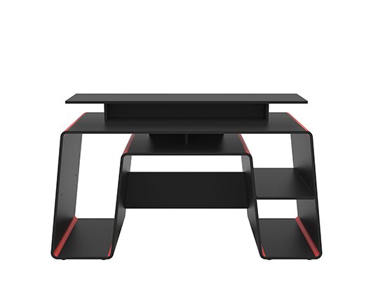 Onyx Gaming Computer Desk- Black & Red