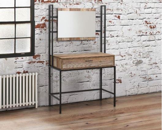 Urban Dressing Table & Mirror - Rustic