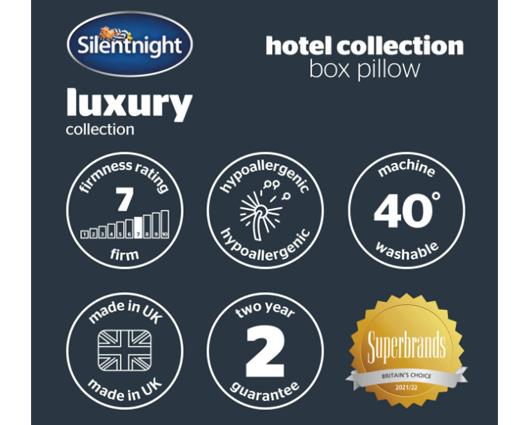 Silentnight Hotel Collection Box Pillow - 4 pack