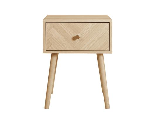 Herringford 1 Drawer Bedside - Oak