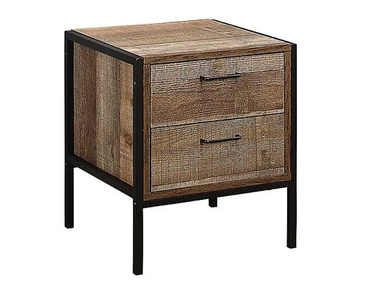 Urban 2 Drawer Bedside - Rustic