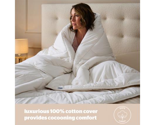 Double - Silentnight Natural Wool Collection Heavyweight Duvet