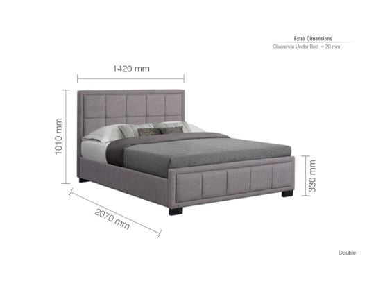 Hannover Bed Grey