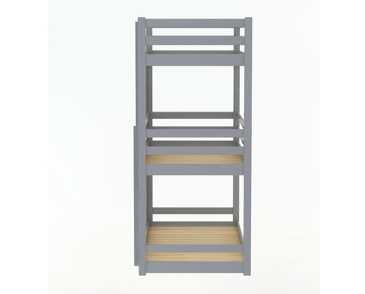 Tressa Triple Bunk Bed - Grey