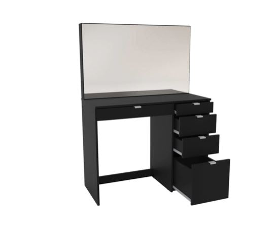 Ava 5 Drawer Dressing Table - Black