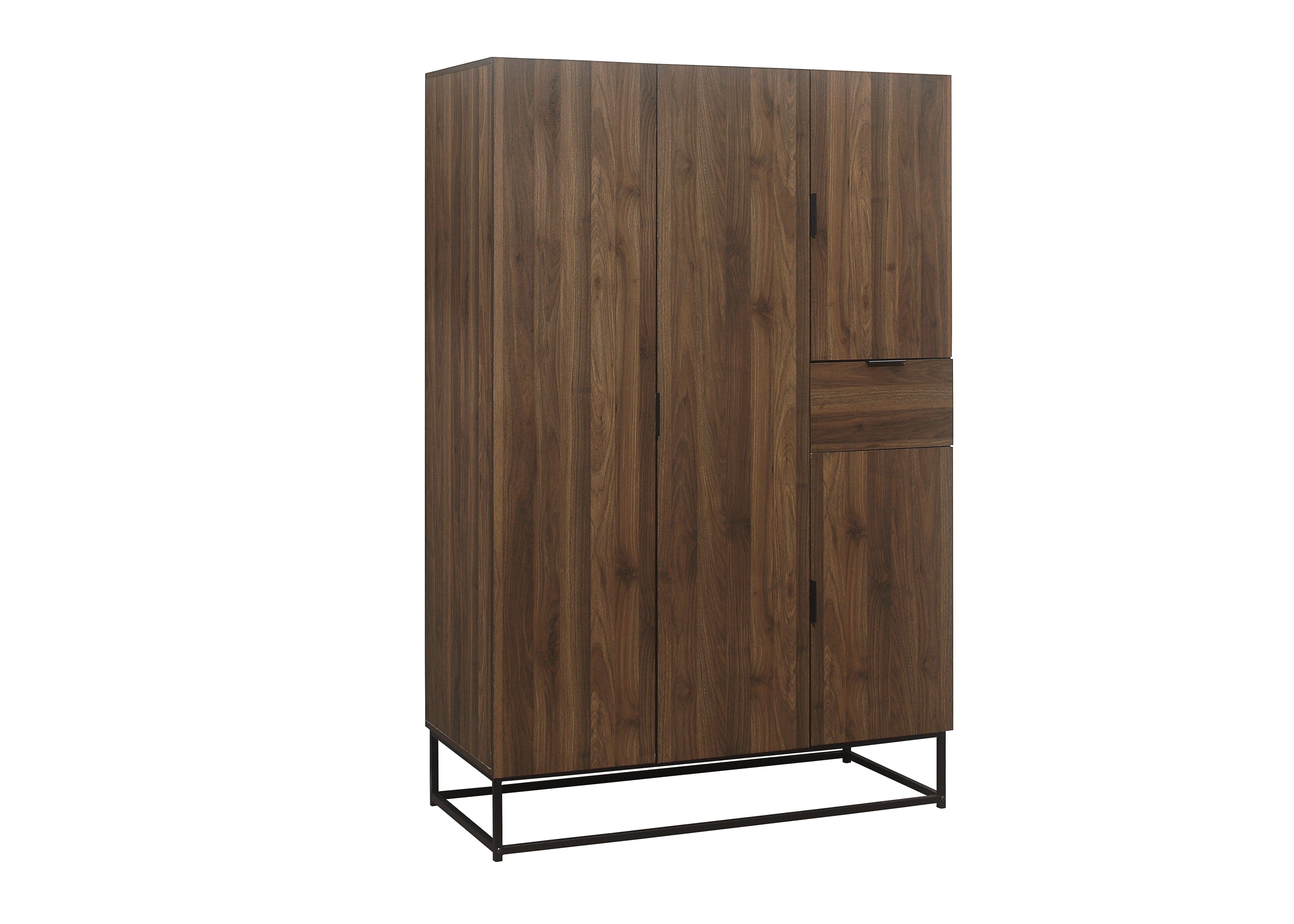 Houston 4 Door Wardrobe - Walnut