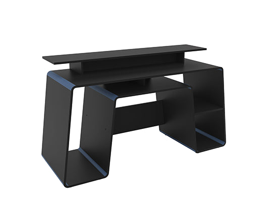 Onyx Gaming Computer Desk- Black & Blue