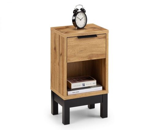 Bali 1 Drawer Bedside - Pine