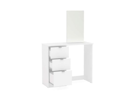 Madison 3 Drawer Dressing Table & Mirror - White