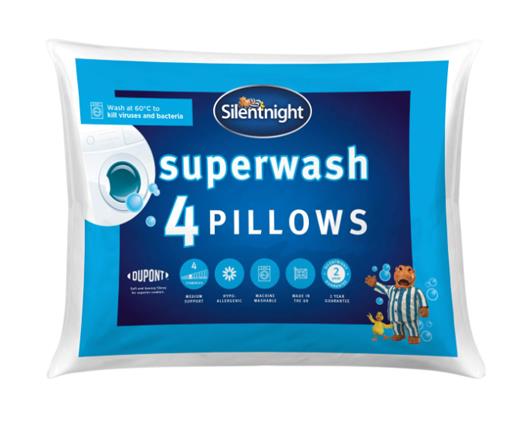 Silentnight Superwash Pillow - 4 Pack